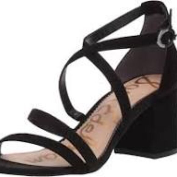 Sam Edelman Stacie Block Heel Suede Sandals size 6 - Picture 10 of 11